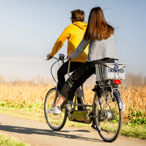 Cadeaubon tandem met picknickmand (2 personen)